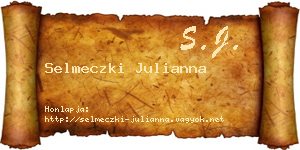 Selmeczki Julianna névjegykártya